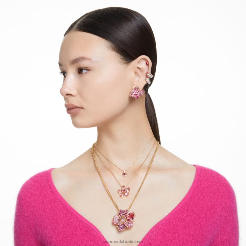 Stilla prívesok srdce, červené, pozlátené B8ZNT228 Swarovski šperky