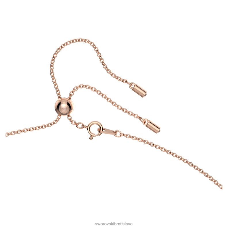 alea prívesok červená, pozlátená ružovým zlatom B8ZNT264 Swarovski šperky