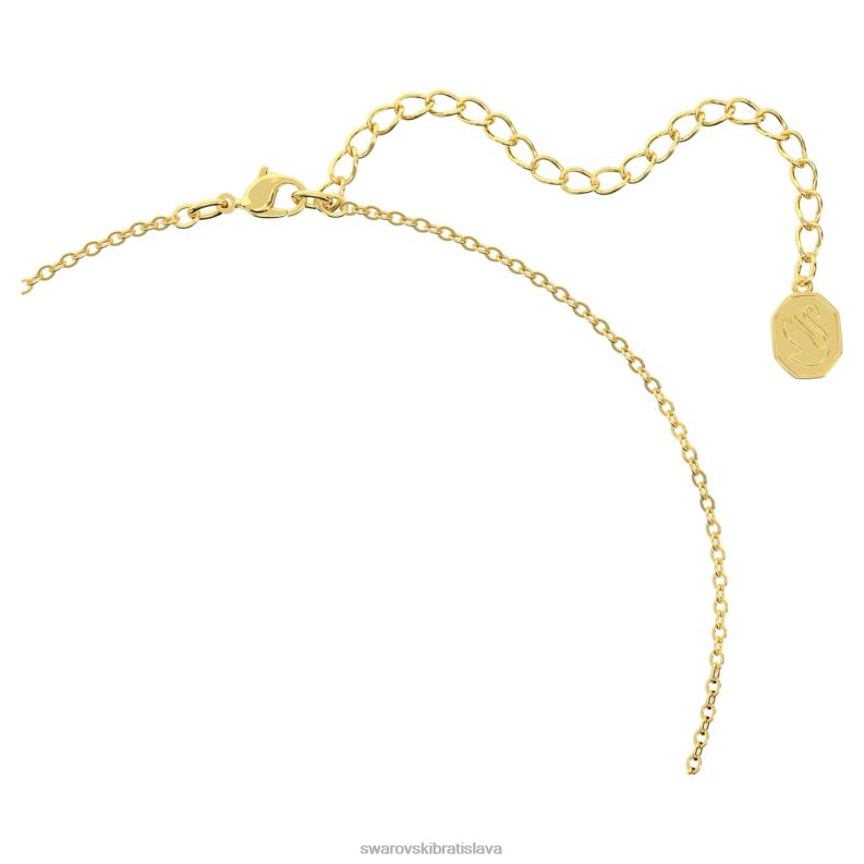 bella v prívesok okrúhly strih, zlatý tón, pozlátený B8ZNT190 Swarovski šperky