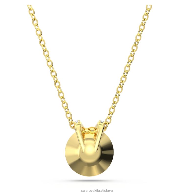 bella v prívesok okrúhly strih, zlatý tón, pozlátený B8ZNT190 Swarovski šperky