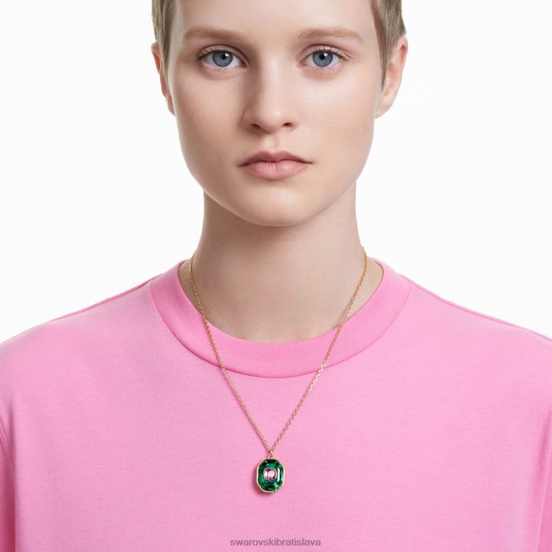 chroma prívesok zmiešané strihy, viacfarebné, pozlátené B8ZNT326 Swarovski šperky
