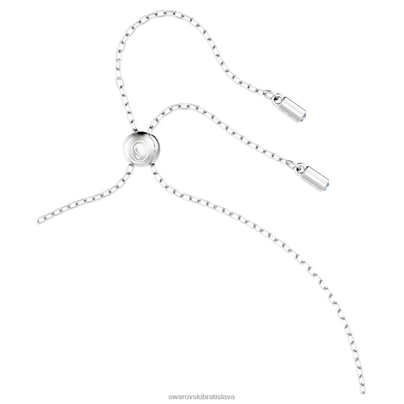 dutý prívesok zámková slučka, modrá, rhodiovaná B8ZNT278 Swarovski šperky