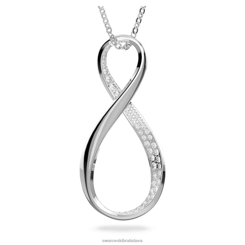 existuje prívesok infinity, biele, rhodiované B8ZNT227 Swarovski šperky