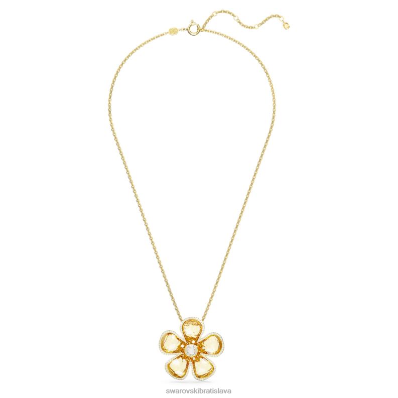 florere prívesok kvet, žltý, pozlátený B8ZNT261 Swarovski šperky