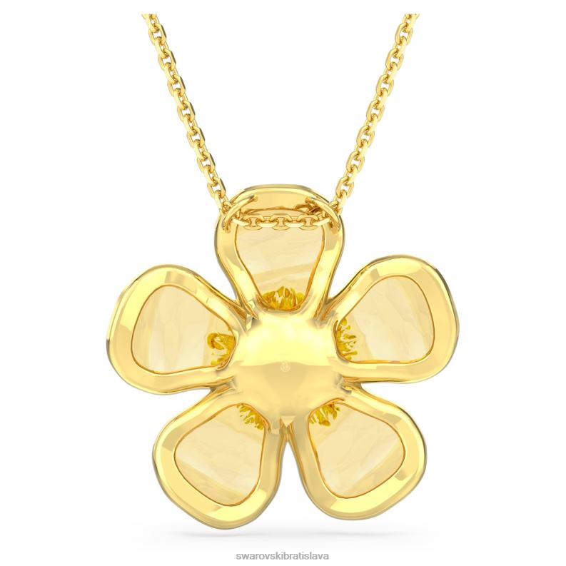 florere prívesok kvet, žltý, pozlátený B8ZNT261 Swarovski šperky