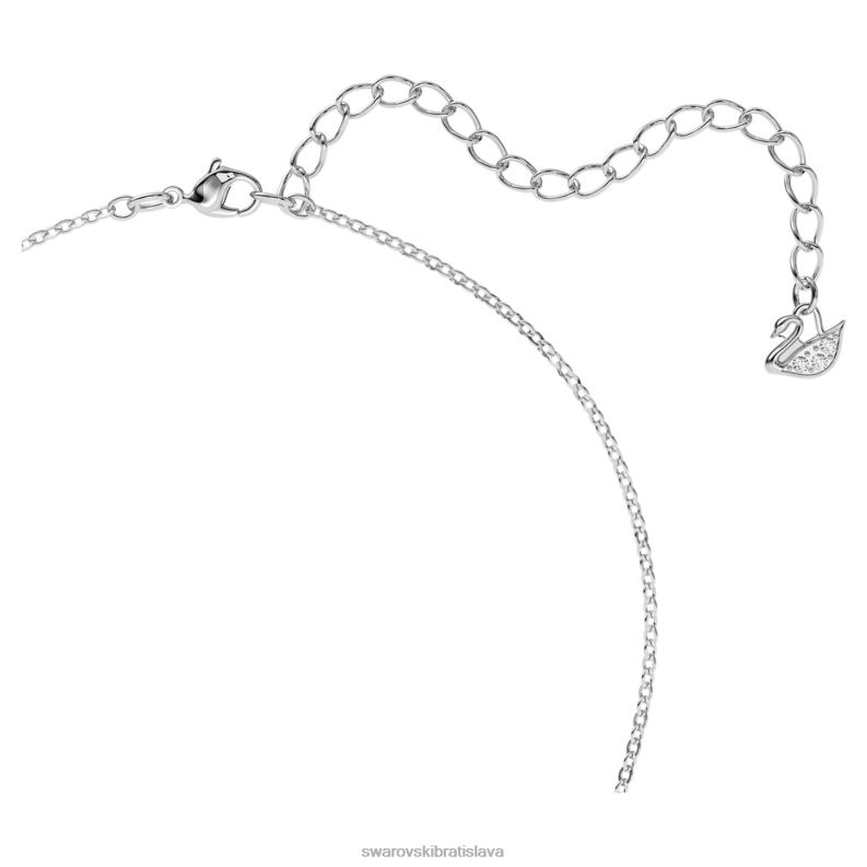 ikonický prívesok labuť labuť, modrá, rhodiovaná B8ZNT198 Swarovski šperky