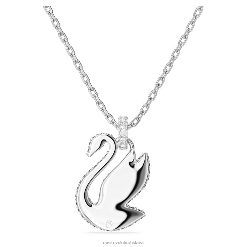 ikonický prívesok labuť labuť, modrá, rhodiovaná B8ZNT282 Swarovski šperky