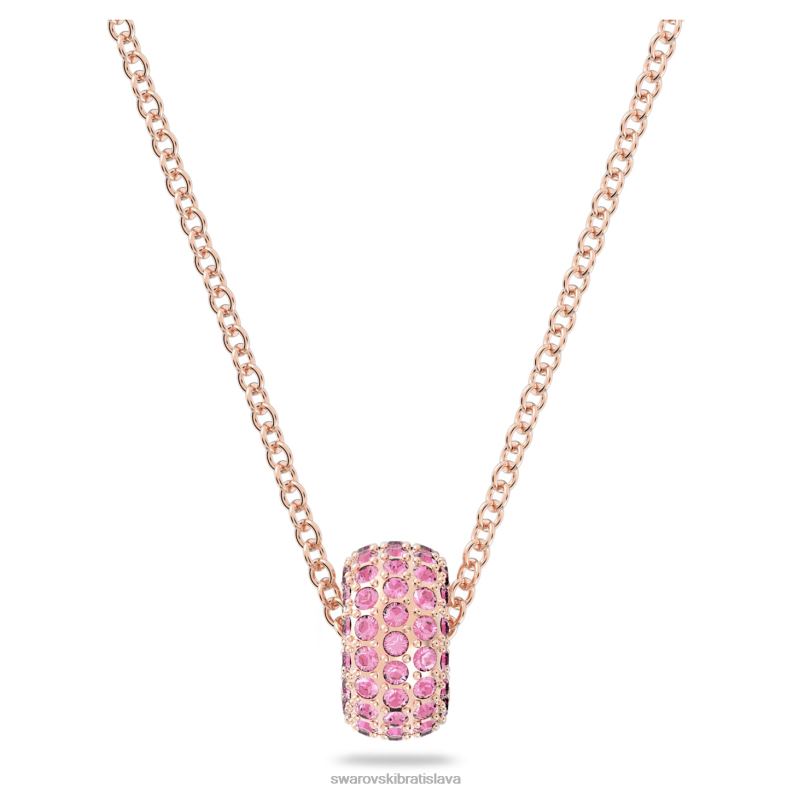 kamenný prívesok ružové, pozlátené ružovým zlatom B8ZNT316 Swarovski šperky