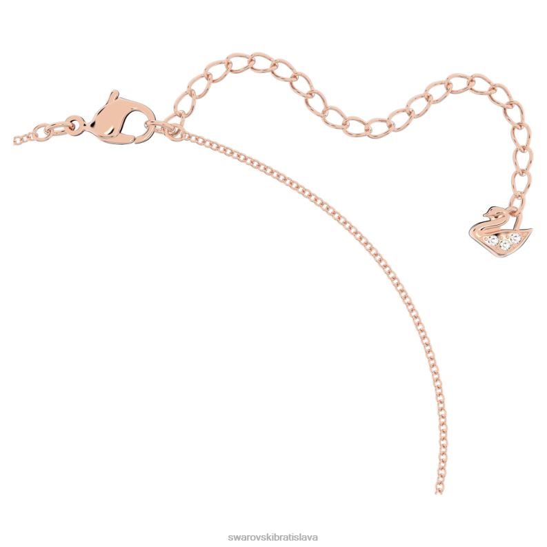 kamenný prívesok ružové, pozlátené ružovým zlatom B8ZNT316 Swarovski šperky