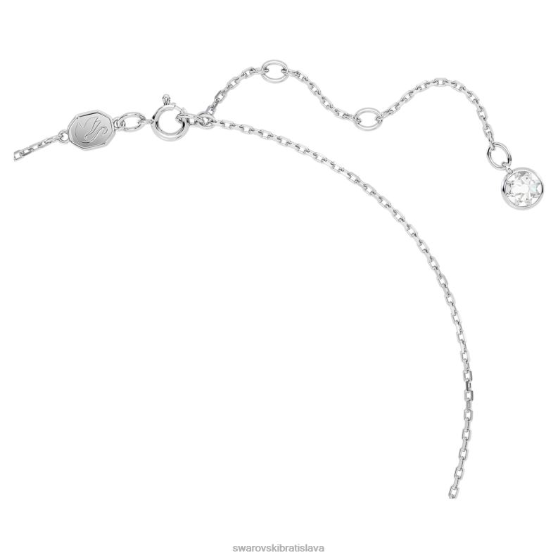 kamienkový prívesok hranatý výbrus júlová, červená, rhodiovaná B8ZNT200 Swarovski šperky