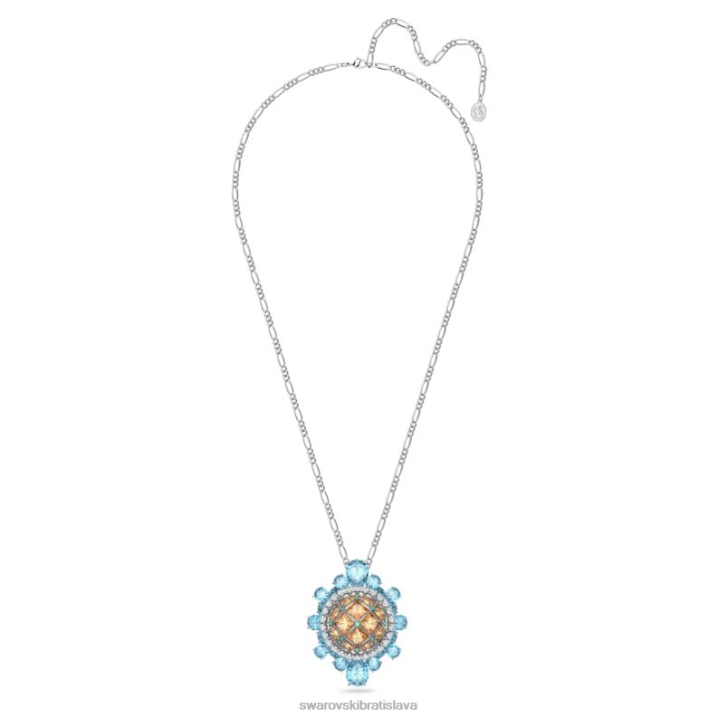 kuriózna brošňa viacfarebné, rhodiované B8ZNT245 Swarovski šperky