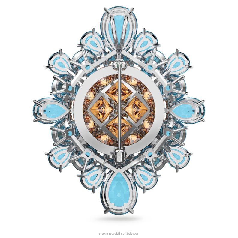 kuriózna brošňa viacfarebné, rhodiované B8ZNT245 Swarovski šperky