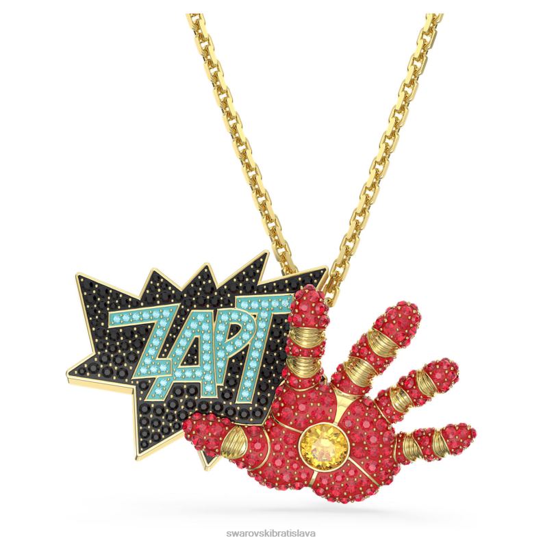marvel iron man prívesok a brošňa viacfarebné, pozlátené B8ZNT223 Swarovski šperky