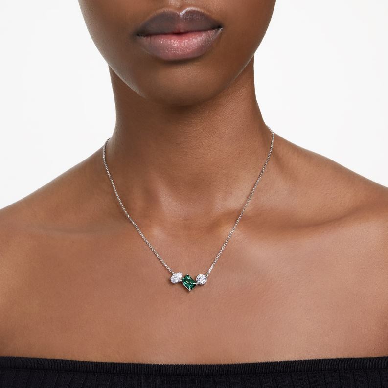 mesmera prívesok zmiešané rezy, zelené, rhodiované B8ZNT275 Swarovski šperky