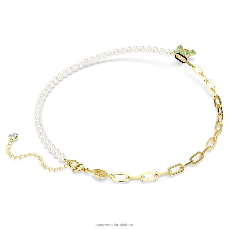 plyšový prívesok medveď, viacfarebný, pozlátený B8ZNT274 Swarovski šperky