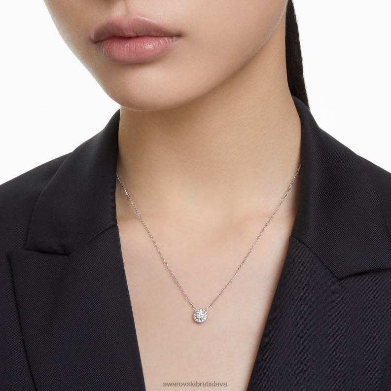 podpisový prívesok 14k biele zlato B8ZNT302 Swarovski šperky