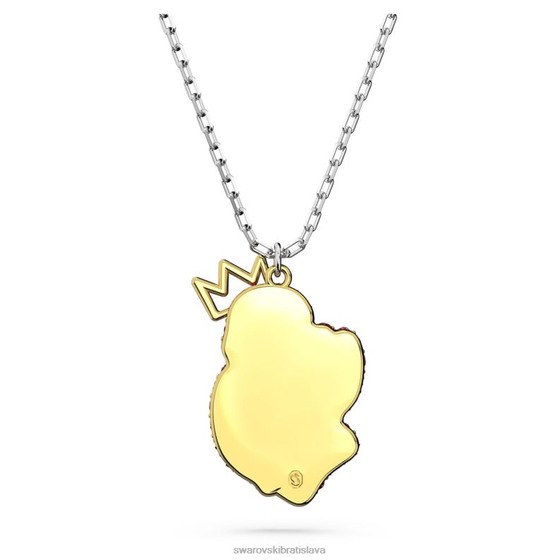 popový prívesok labuť labuť, ružová, rhodiovaná B8ZNT268 Swarovski šperky
