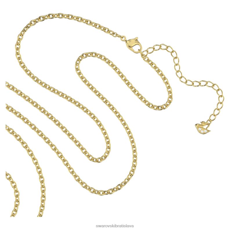 prívesok exalta okrúhly strih, zelená, pozlátená B8ZNT341 Swarovski šperky