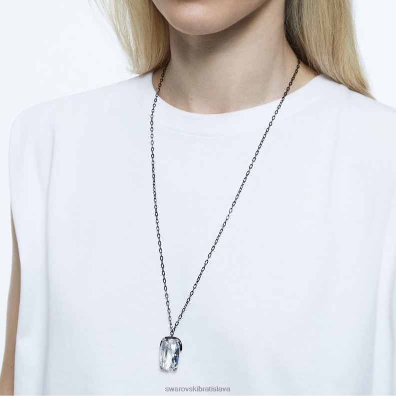 prívesok harmónie nadrozmerný kryštál, biely, povrchová úprava zmiešaný kov B8ZNT193 Swarovski šperky