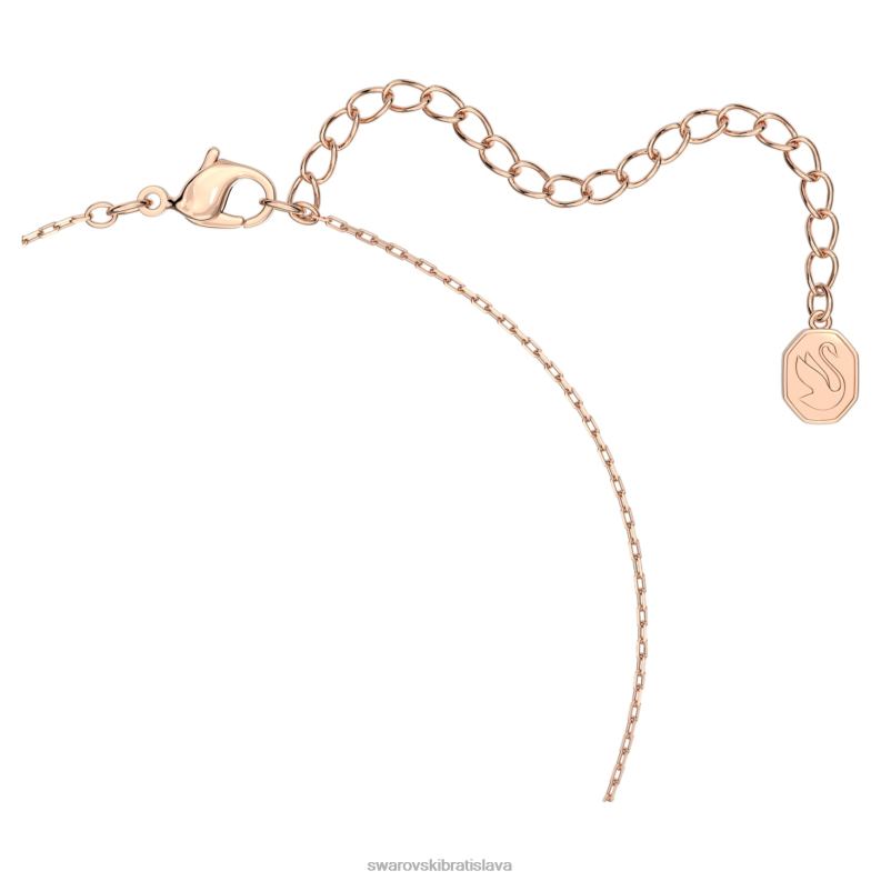 prívesok stella kite strih, hviezdicový, biely, pozlátený ružovým zlatom B8ZNT287 Swarovski šperky