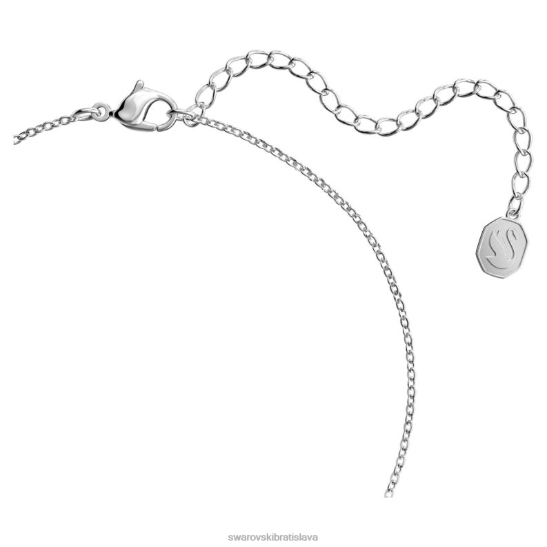 prívesok stella zmiešané rezy, hviezdicové, biele, rhodiované B8ZNT244 Swarovski šperky