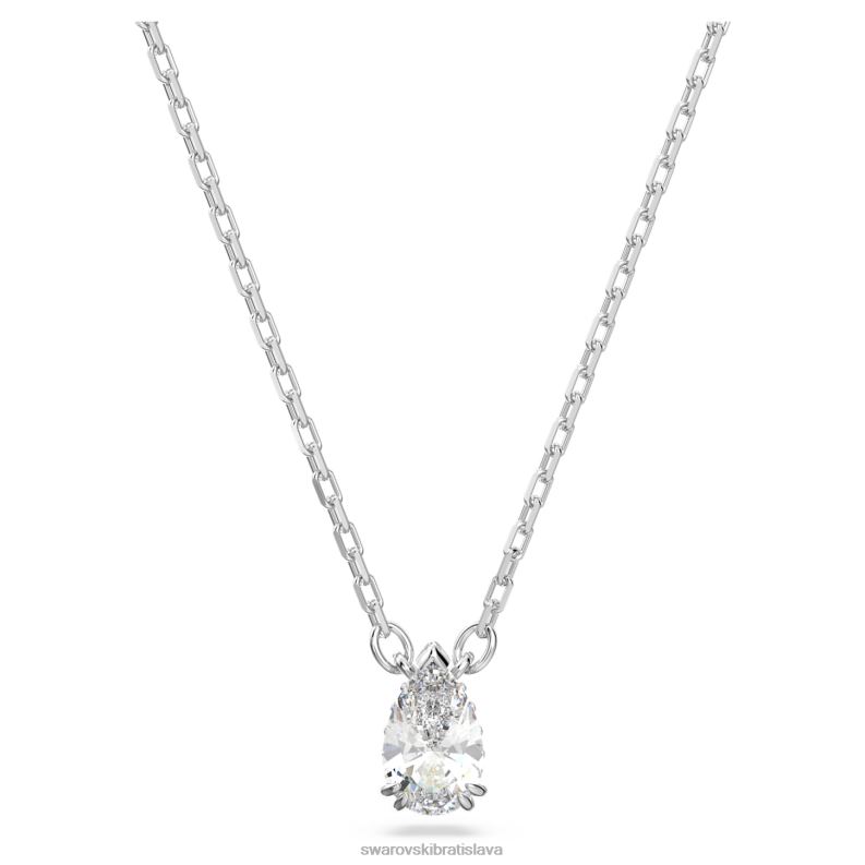 tisícročia prívesok hruškový rez, biely, rhodiovaný B8ZNT185 Swarovski šperky