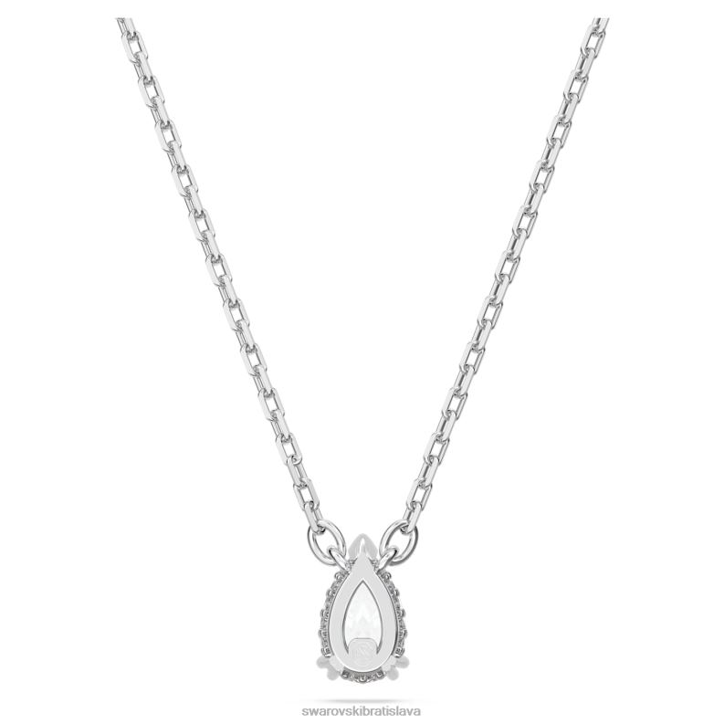 tisícročia prívesok hruškový rez, biely, rhodiovaný B8ZNT185 Swarovski šperky