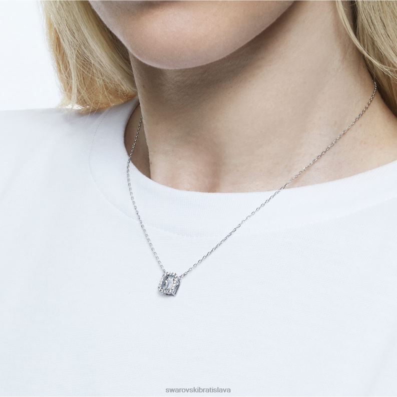 tisícročia prívesok osemhranný výbrus, biely, rhodiovaný B8ZNT41 Swarovski šperky