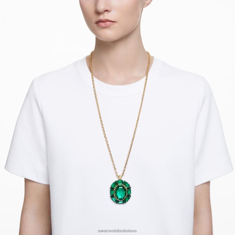 tisícročia prívesok zmiešané strihy, zelené, pozlátené B8ZNT164 Swarovski šperky