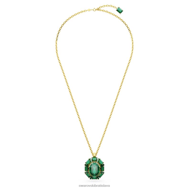 tisícročia prívesok zmiešané strihy, zelené, pozlátené B8ZNT164 Swarovski šperky