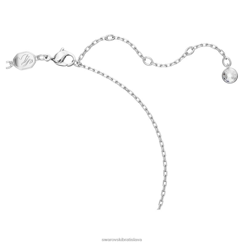 voltový prívesok srdce, biele, rhodiované B8ZNT237 Swarovski šperky