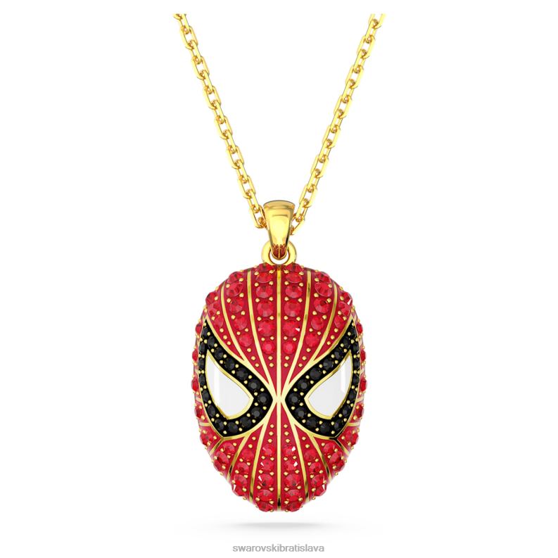 zázračný prívesok spider-man červená, pozlátená B8ZNT170 Swarovski šperky