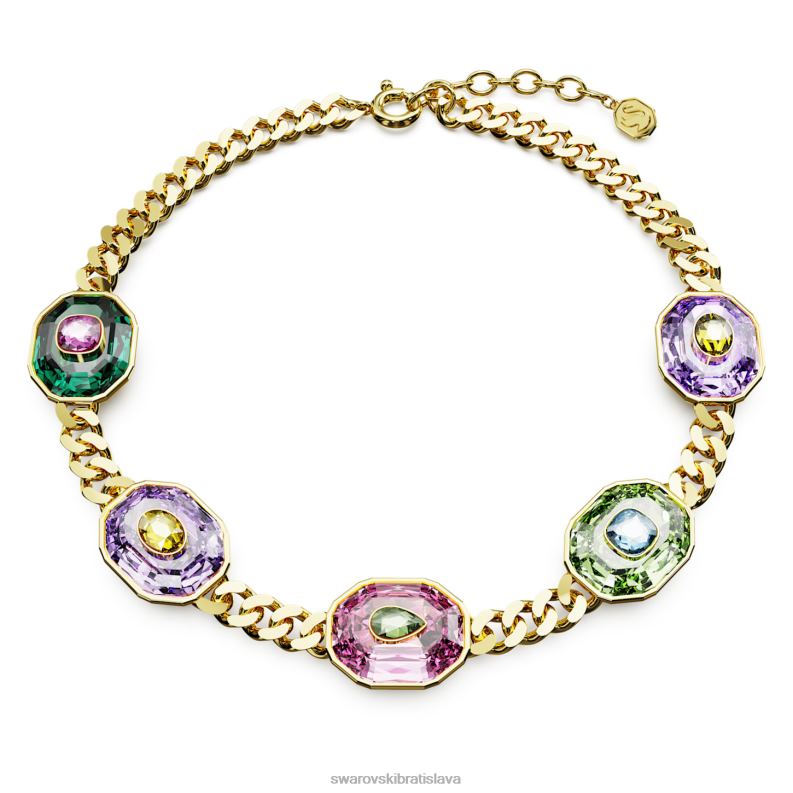 chrómový tlmič zmiešané strihy, viacfarebné, pozlátené B8ZNT366 Swarovski šperky