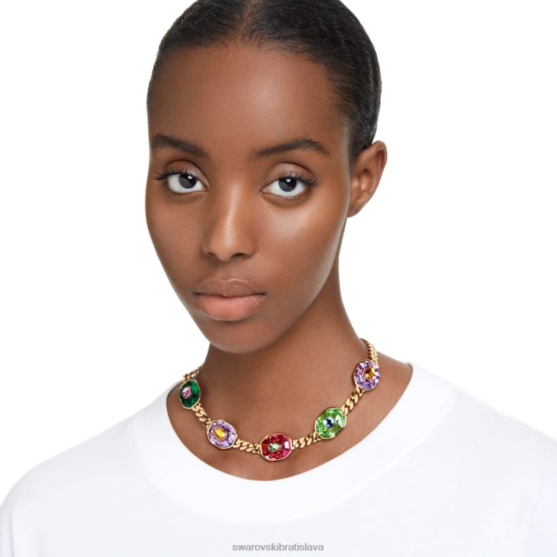chrómový tlmič zmiešané strihy, viacfarebné, pozlátené B8ZNT366 Swarovski šperky