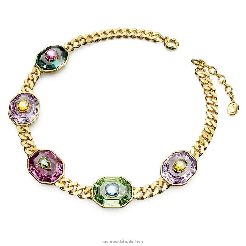 chrómový tlmič zmiešané strihy, viacfarebné, pozlátené B8ZNT366 Swarovski šperky