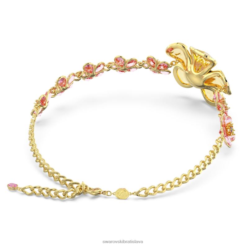 florere choker kvet, viacfarebný, pozlátený B8ZNT364 Swarovski šperky