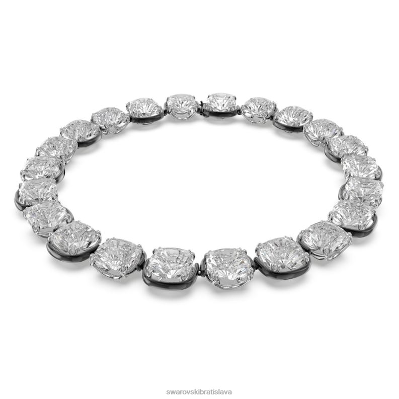 tlmič harmónie vankúšový strih, biela, povrchová úprava zmiešaný kov B8ZNT346 Swarovski šperky