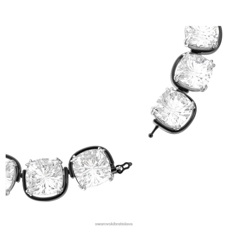 tlmič harmónie vankúšový strih, biela, povrchová úprava zmiešaný kov B8ZNT346 Swarovski šperky