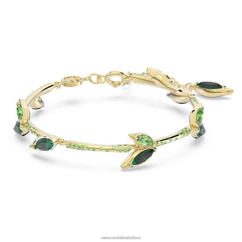 delliový náramok bambus, zelený, pozlátený B8ZNT644 Swarovski šperky