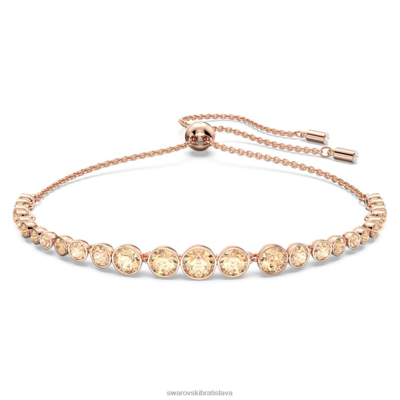 emily náramok zmiešané okrúhle strihy, ružové, pozlátené ružovým zlatom B8ZNT478 Swarovski šperky