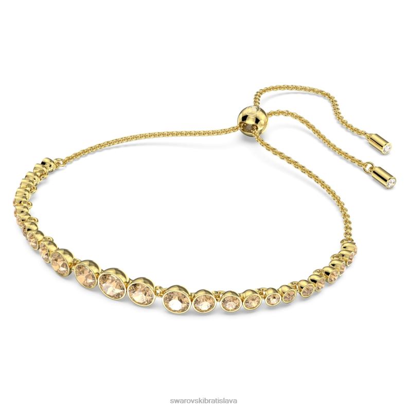emily náramok zmiešané okrúhle výbrusy, zlatý tón, pozlátené B8ZNT482 Swarovski šperky