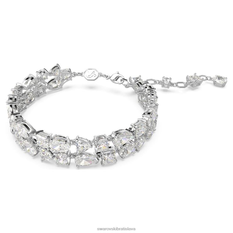 mesmera náramok zmiešané rezy, biele, rhodiované B8ZNT517 Swarovski šperky