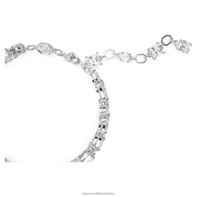 mesmera náramok zmiešané rezy, biele, rhodiované B8ZNT517 Swarovski šperky