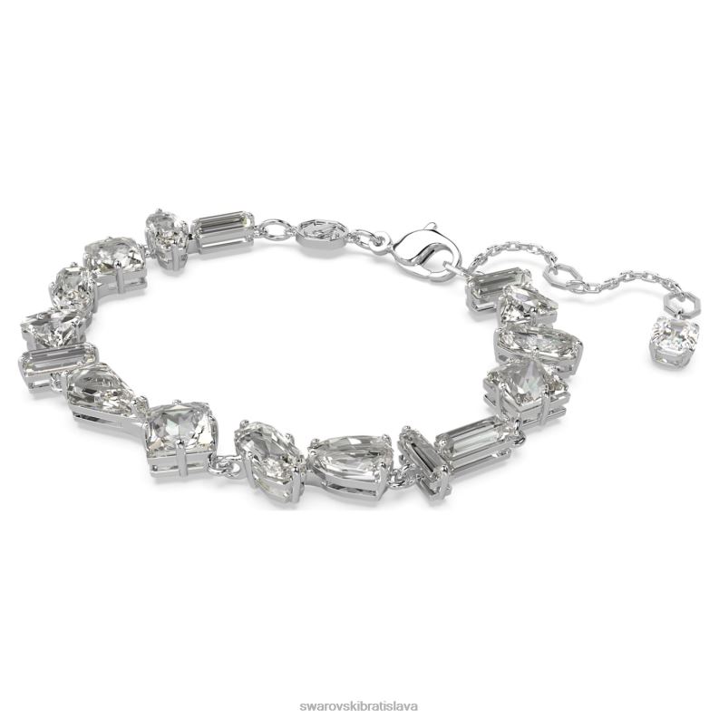 mesmera náramok zmiešané rezy, biele, rhodiované B8ZNT520 Swarovski šperky