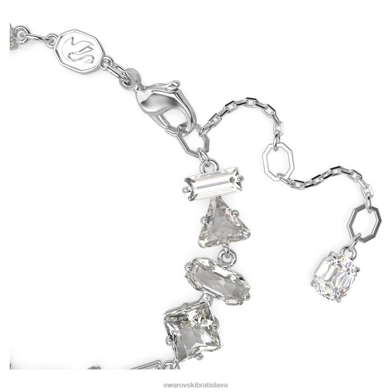 mesmera náramok zmiešané rezy, biele, rhodiované B8ZNT520 Swarovski šperky