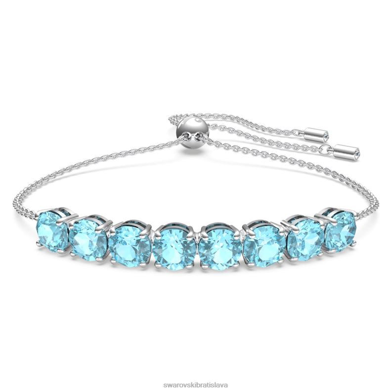 náramok exalta okrúhly výbrus, modrá, rhodiovaná B8ZNT539 Swarovski šperky