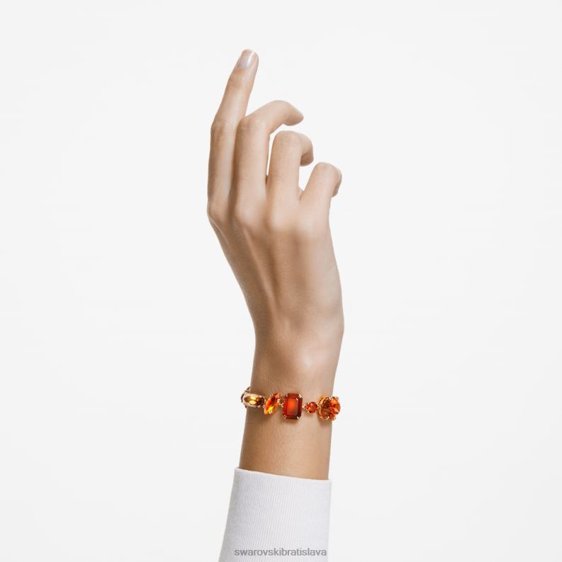 náramok gema zmiešané strihy, viacfarebné, pozlátené B8ZNT486 Swarovski šperky