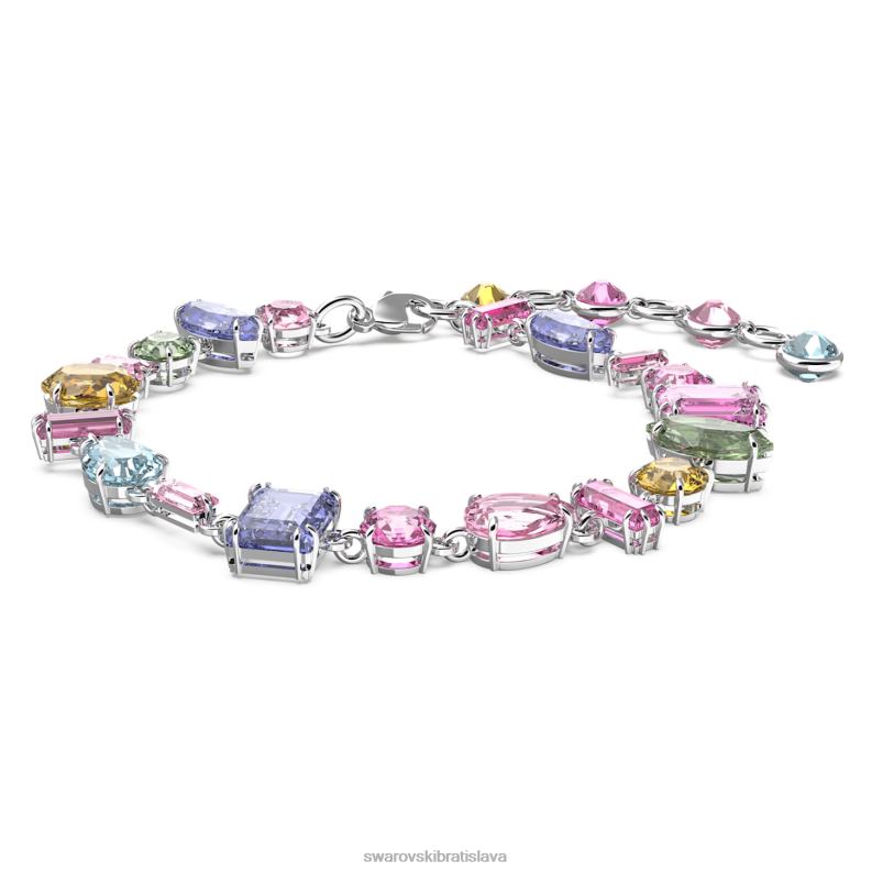 náramok gema zmiešané strihy, viacfarebné, rhodiované B8ZNT535 Swarovski šperky