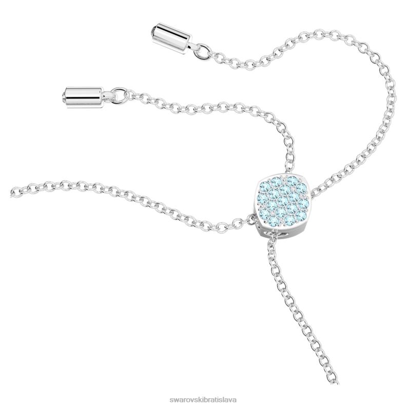 náramok lilia motýľ, modrá, rhodiovaná B8ZNT477 Swarovski šperky
