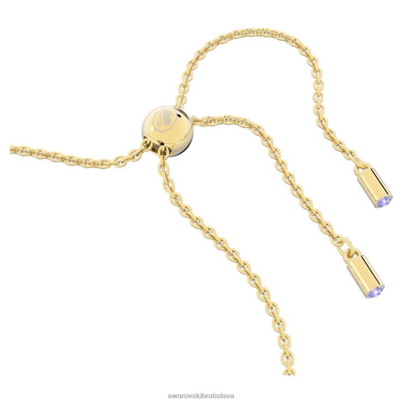 orbita náramok osemhranný výbrus, viacfarebný, pozlátený B8ZNT492 Swarovski šperky